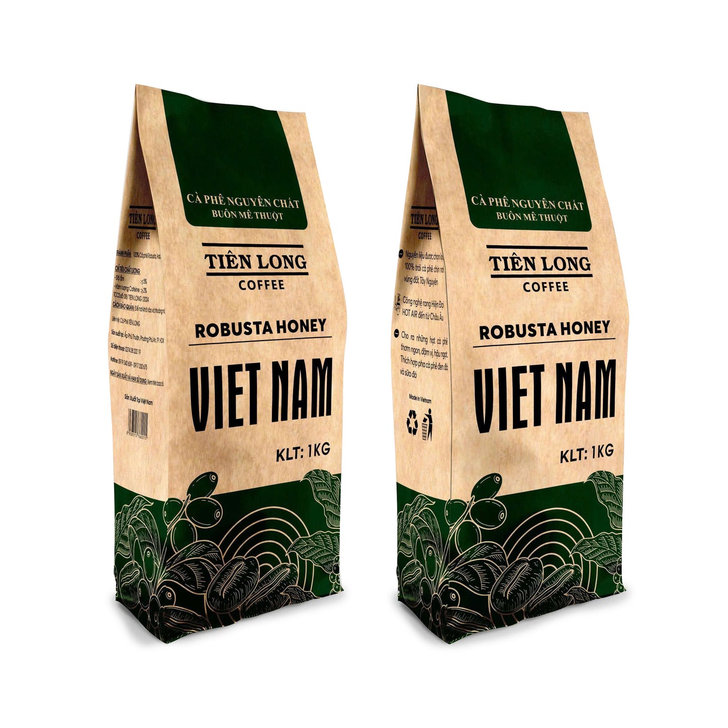 Cà phê Tiên long gói 1kg